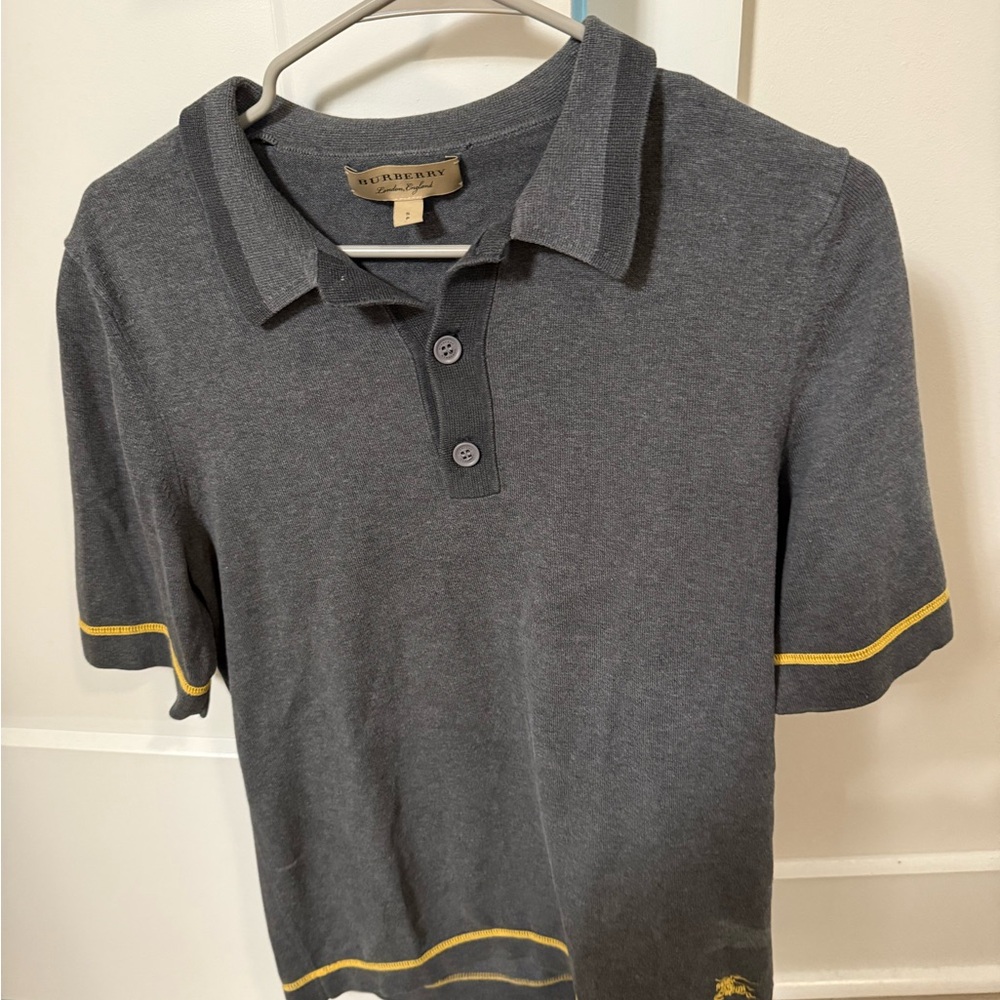 Burberry Charcoal Polo Shirt